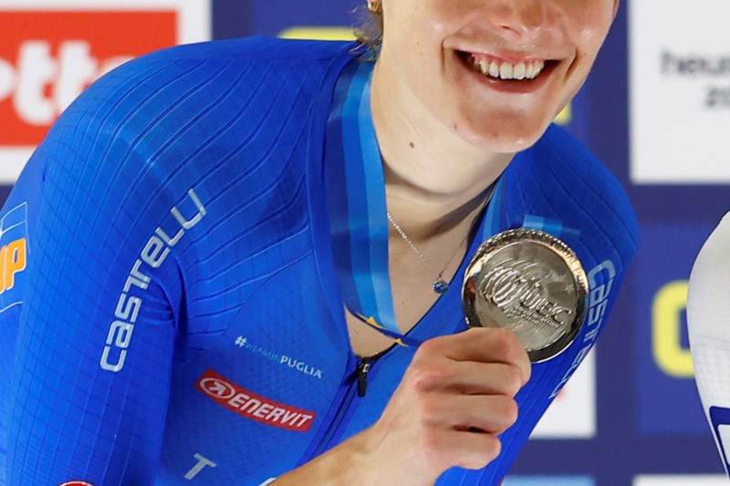 2025 UEC Track Elite European Championships - Zolder  - Day4 - 15/02/2025 - Women?s 1km Time Trial - Martina Fidanza (ITA) - photo Roberto Bettini/SprintCyclingAgency?2025